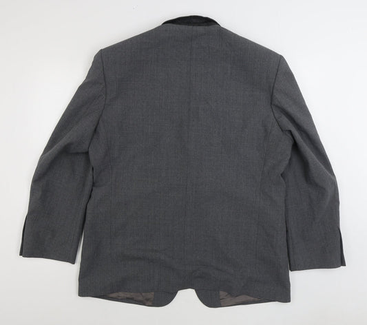 St Michael Mens Grey Wool Jacket Suit Jacket Size 44