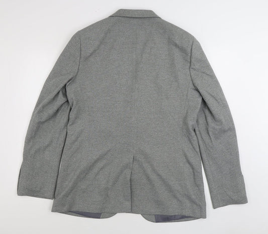 Marks and Spencer Mens Grey Polyester Jacket Suit Jacket Size 42