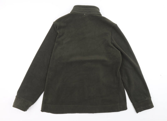 Marks and Spencer Womens Green Jacket Size 14 Zip