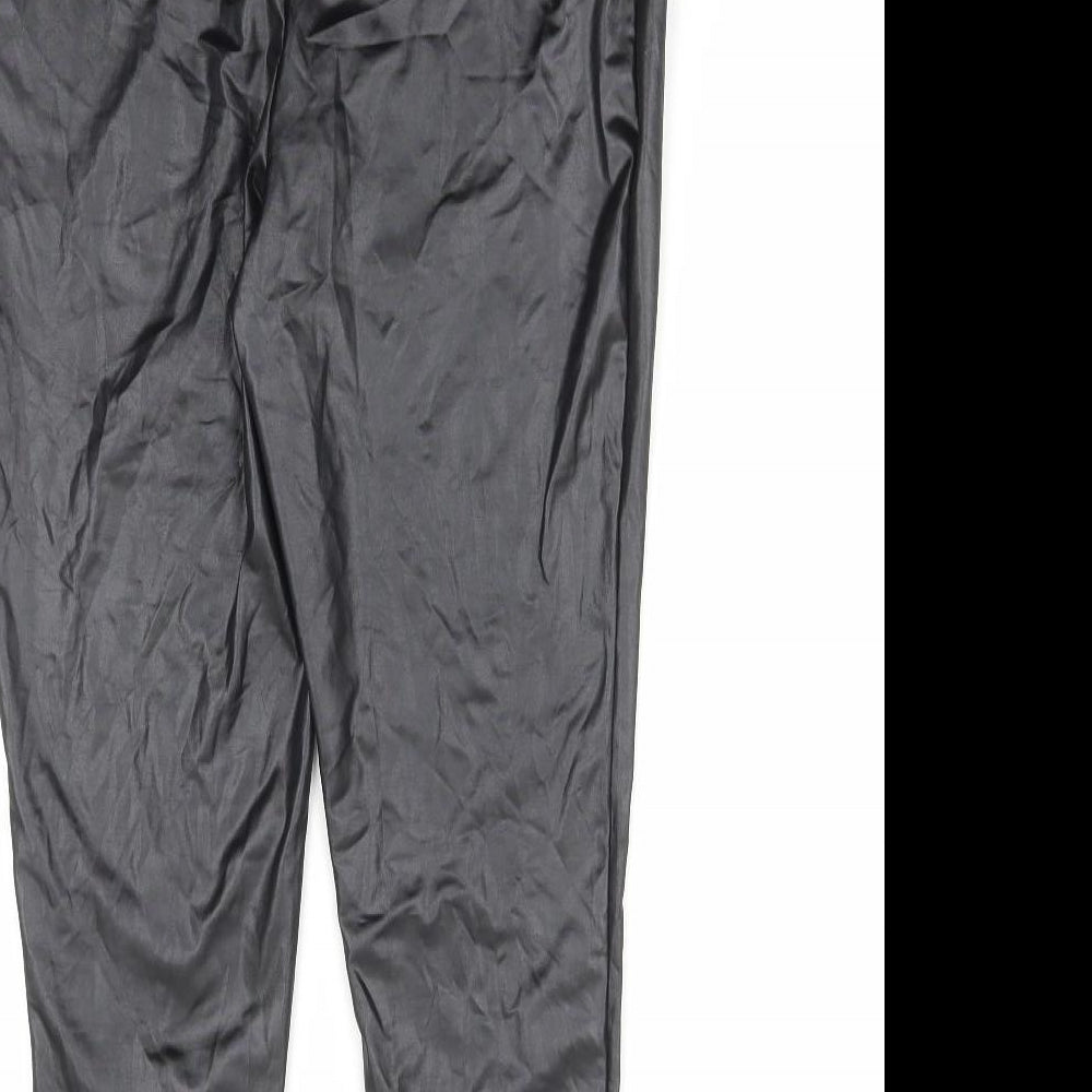 Boohoo Womens Black Viscose Jogger Leggings Size 12 L26 in