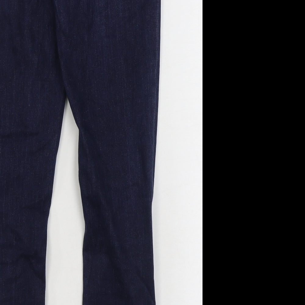 Parker Smith Mens Blue Cotton Straight Jeans Size 29 in L29 in Regular Zip