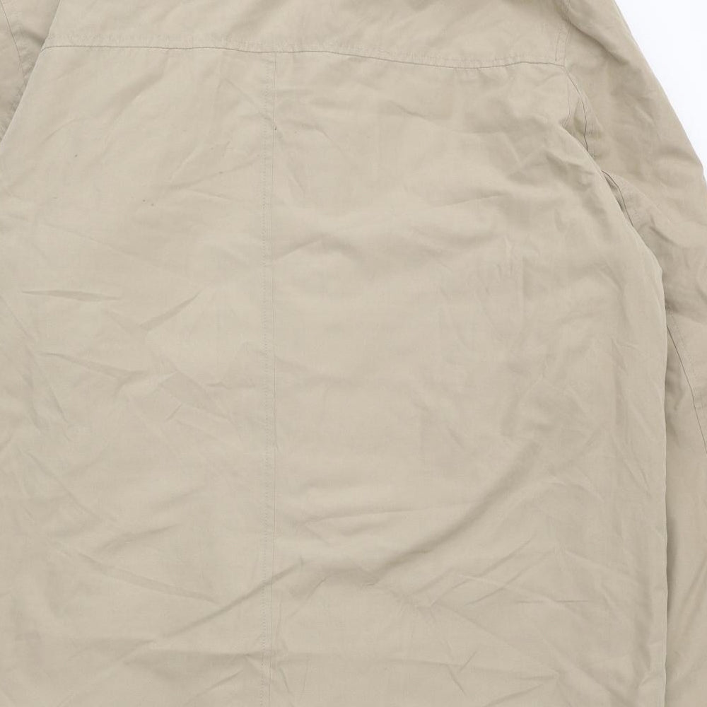 greenwoods Mens Beige Parka Size L Zip