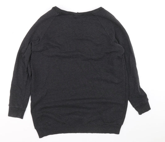 H&M Mens Grey Cotton Pullover Sweatshirt Size M