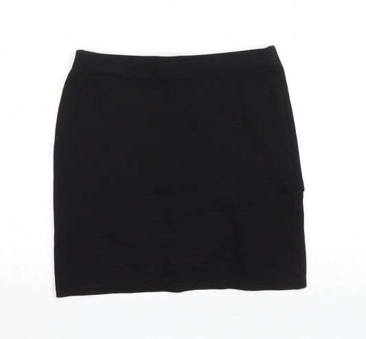Topshop Womens Black Viscose Tulip Skirt Size 8 Drawstring