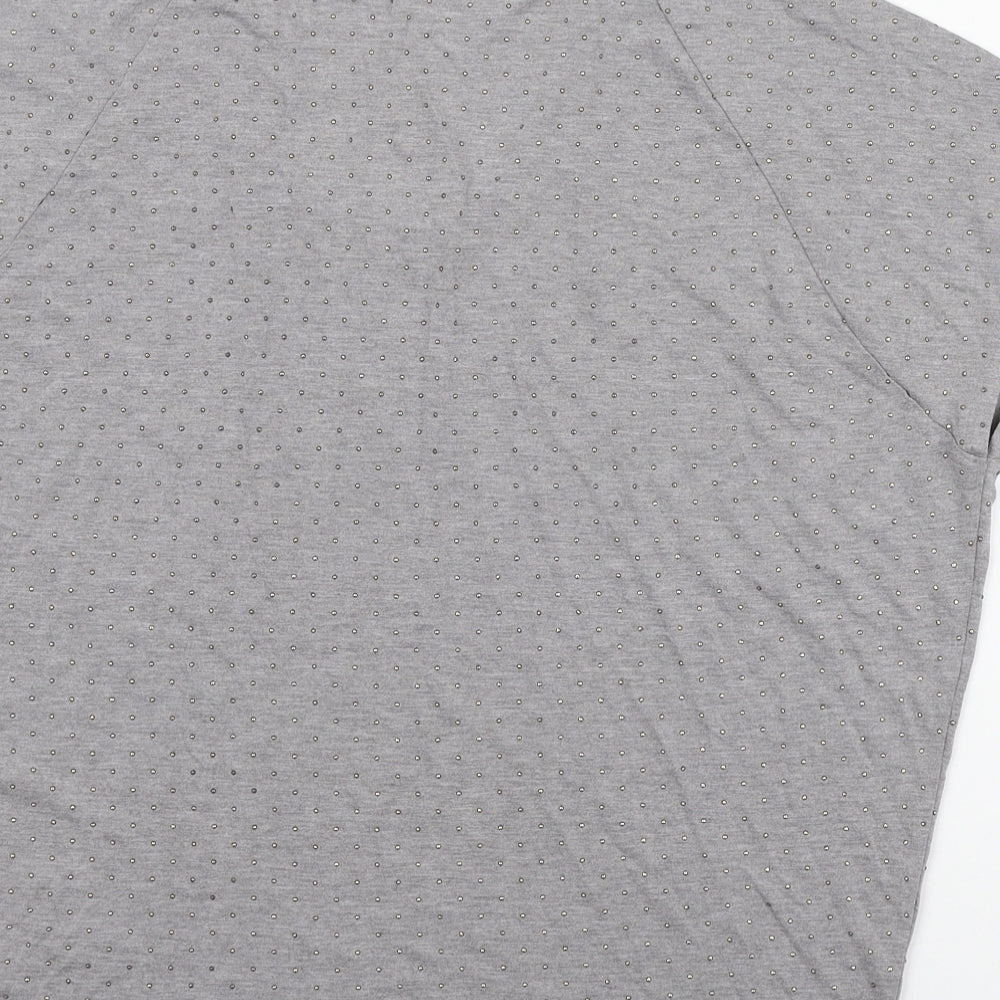 Gap Womens Green Viscose Basic T-Shirt Size S Scoop Neck