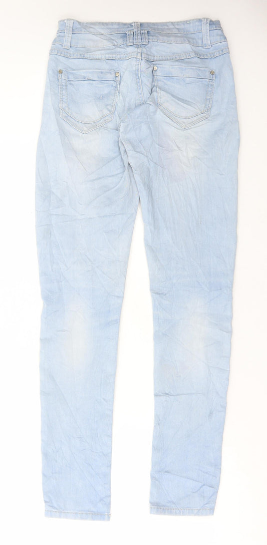 H. Twenty One Womens Blue Cotton Skinny Jeans Size 30 in L32 in Regular Button