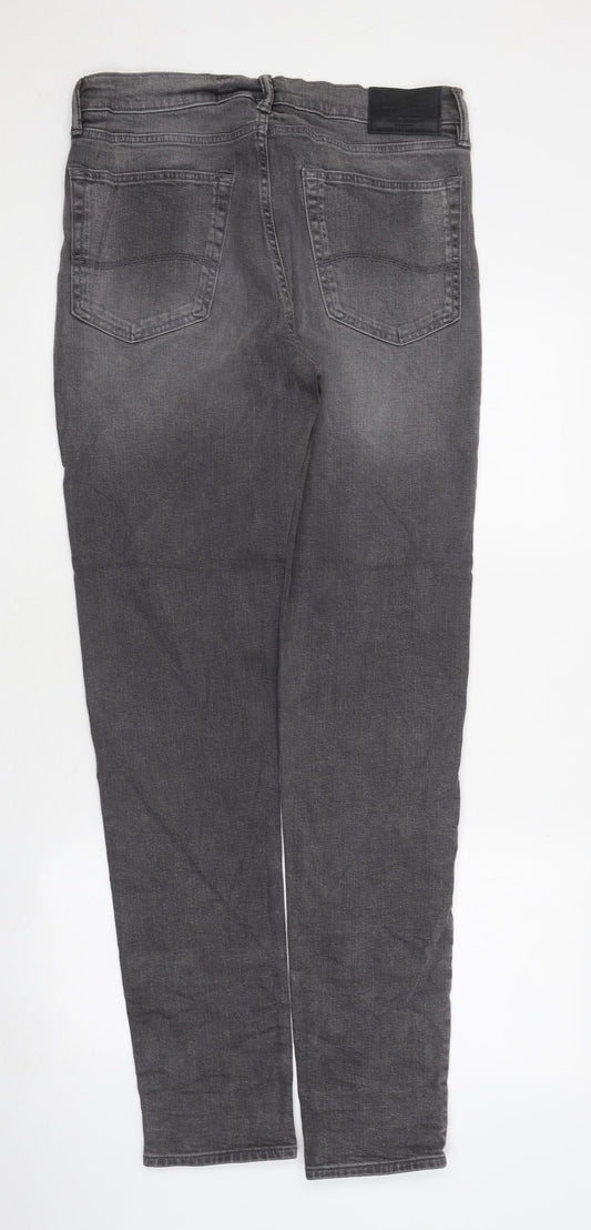 Marks and Spencer Womens Grey Coir Skinny Jeans Size 12 L32 in Regular Zip