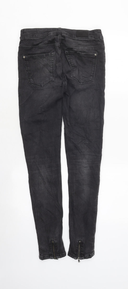 Z1976 Denim Womens Black Cotton Skinny Jeans Size 8 L34 in Regular Zip