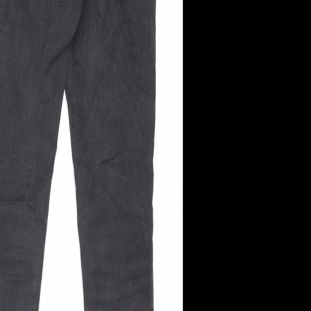 Marks and Spencer Womens Black Cotton Jegging Trousers Size 10 L27 in Regular