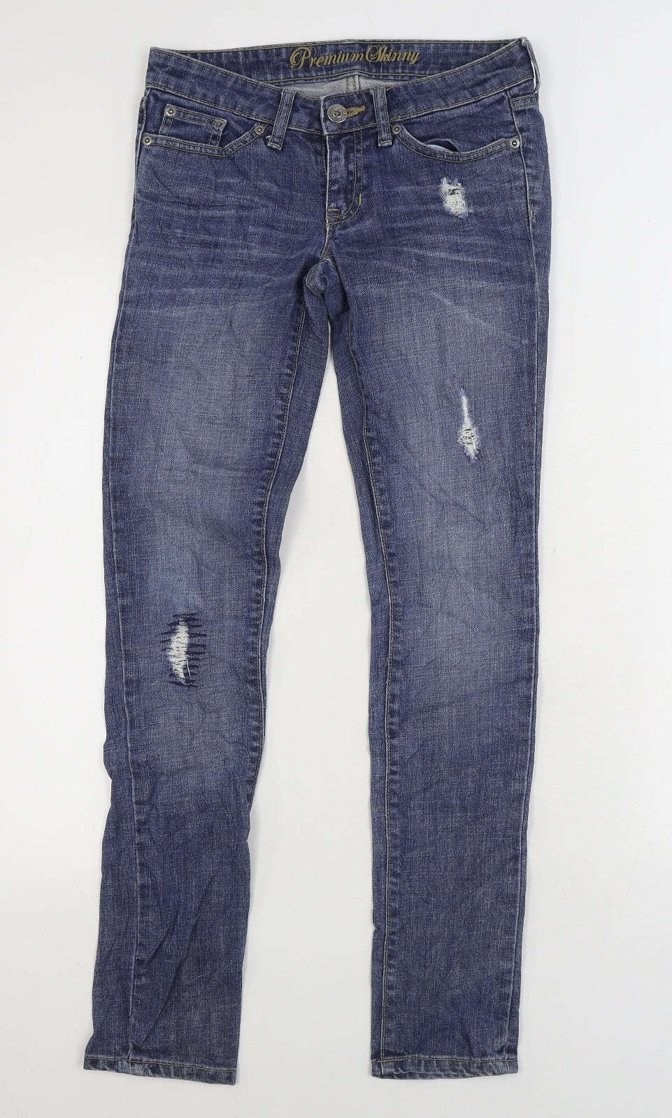 Gap Womens Blue Cotton Skinny Jeans Size XS L30 in Regular Zip