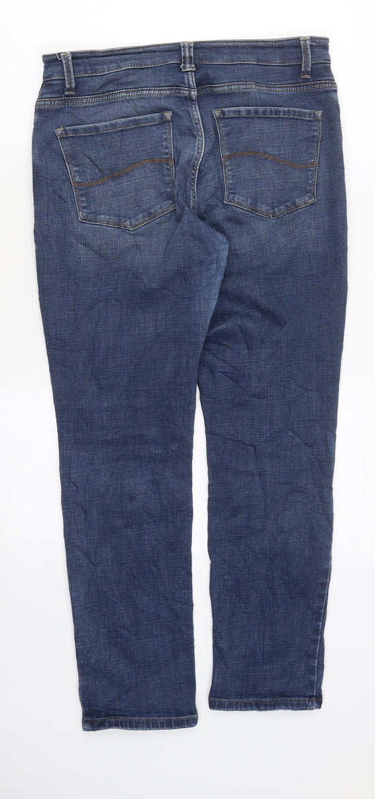 Lee Mens Blue Cotton Skinny Jeans Size S L35 in Slim Zip