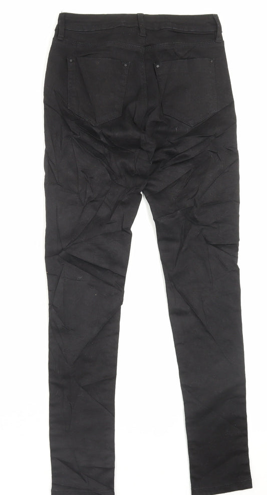 Ware Denim Womens Black Cotton Skinny Jeans Size 10 L29 in Regular Button