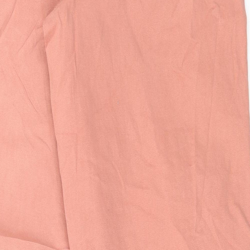 Marks and Spencer Womens Pink Cotton Tapered Jeans Size 8 L31 in Regular Button