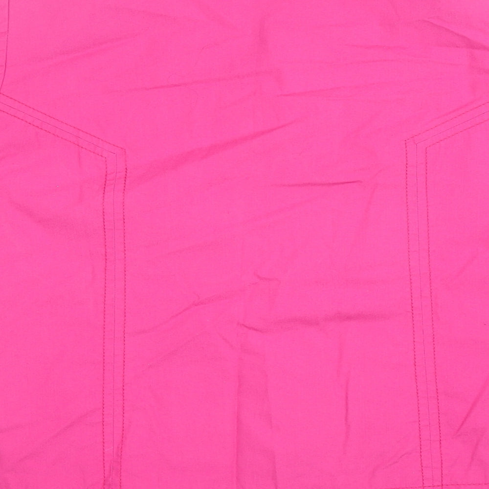 Marks and Spencer Womens Pink Jacket Size 14 Button