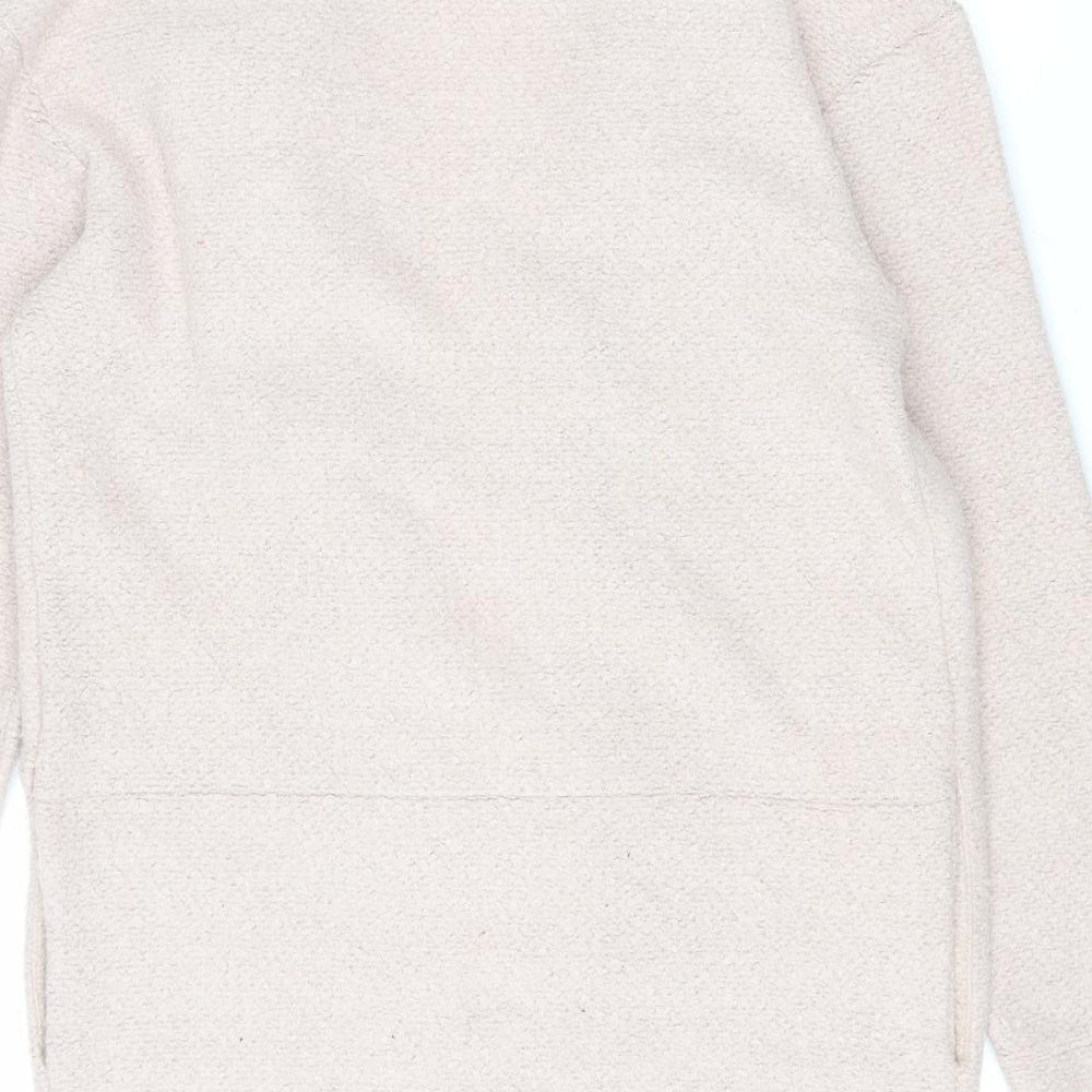 Marks and Spencer Womens Pink Overcoat Coat Size 10 Tie
