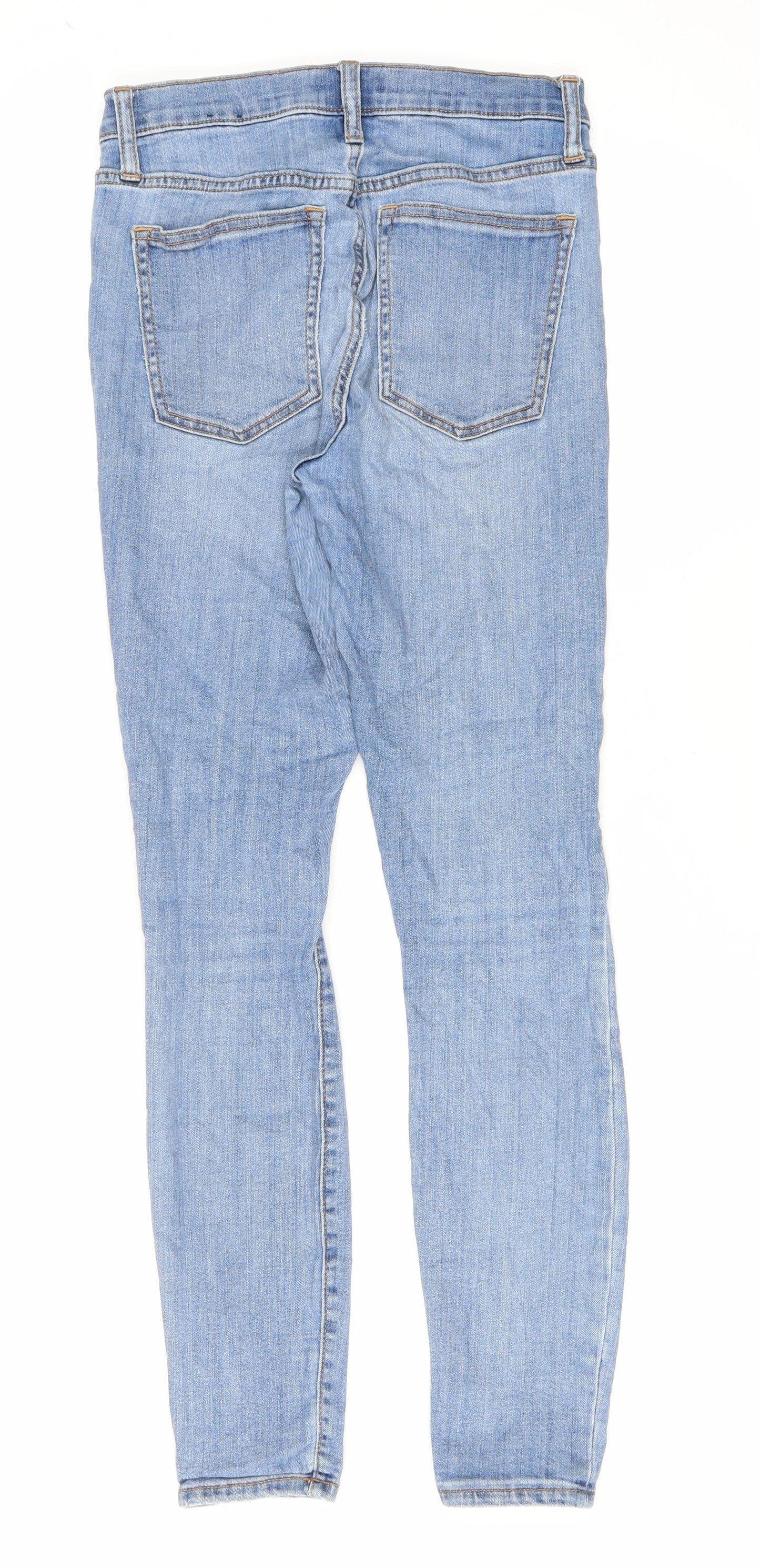 Gap Womens Blue Cotton Skinny Jeans Size 30 in L29 in Regular Zip