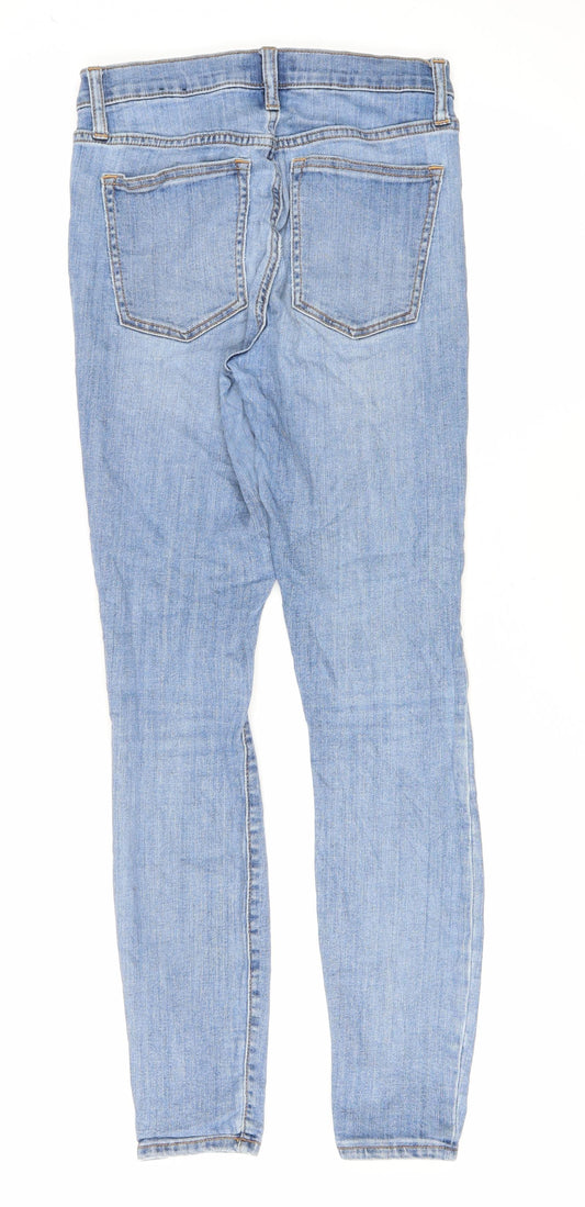 Gap Womens Blue Cotton Skinny Jeans Size 30 in L29 in Regular Zip