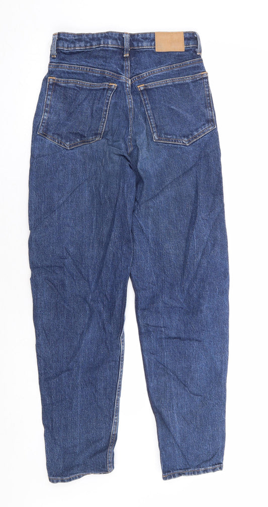 Weekday Womens Blue 100% Cotton Skinny Jeans Size 24 in L28 in Regular Zip