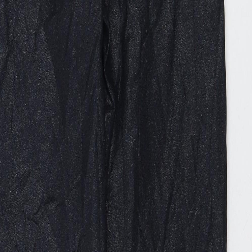 Marks and Spencer Womens Black Viscose Skinny Jeans Size 8 L28 in Regular Zip