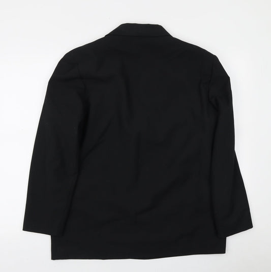 Yessica Mens Black Polyester Jacket Blazer Size L