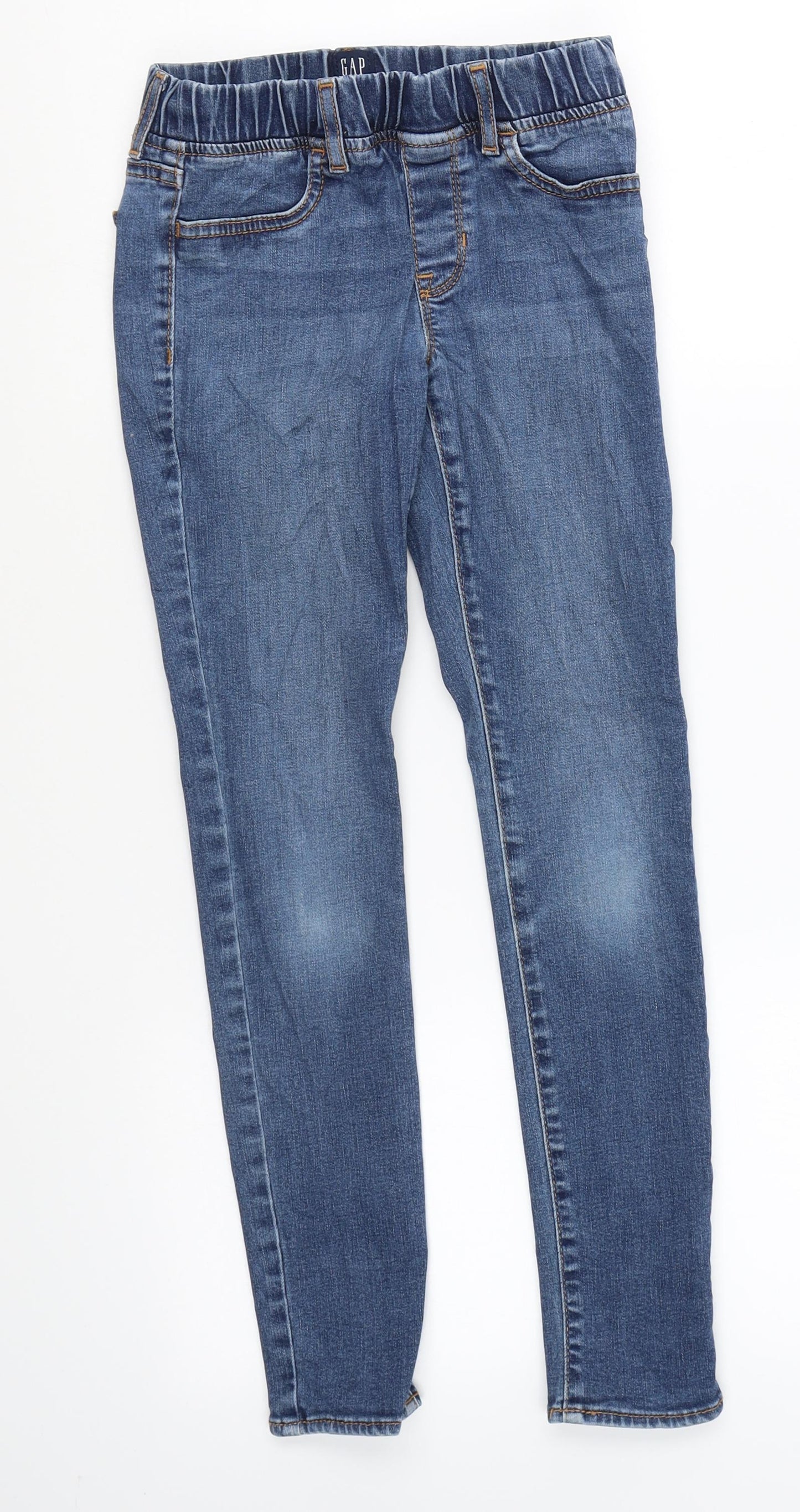 Gap Womens Blue Cotton Skinny Jeans Size 10 L25 in Regular - Short