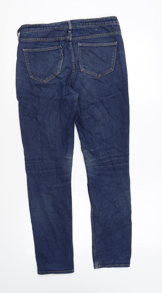 H&M Womens Blue Cotton Skinny Jeans Size 27 in L28 in Regular Zip