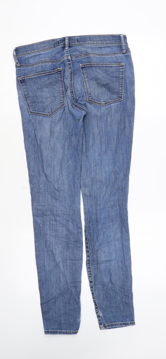 Gap Womens Blue Cotton Skinny Jeans Size 28 in L29 in Regular Zip