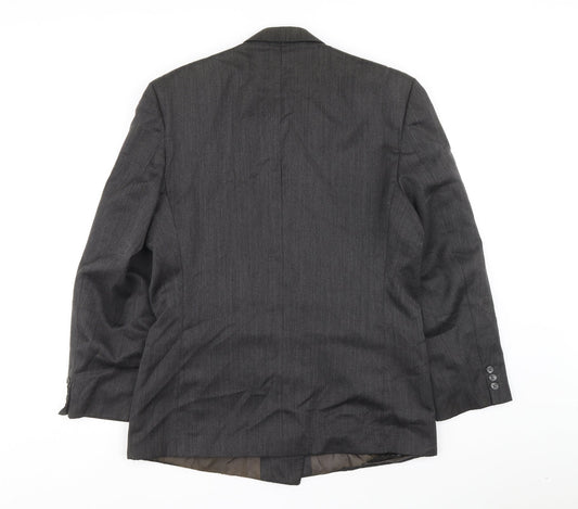 Burton Mens Grey Jacket Blazer Size 40 Button