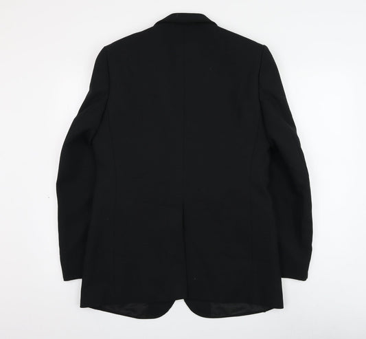 Grendale Mens Black Polyester Jacket Suit Jacket Size 38