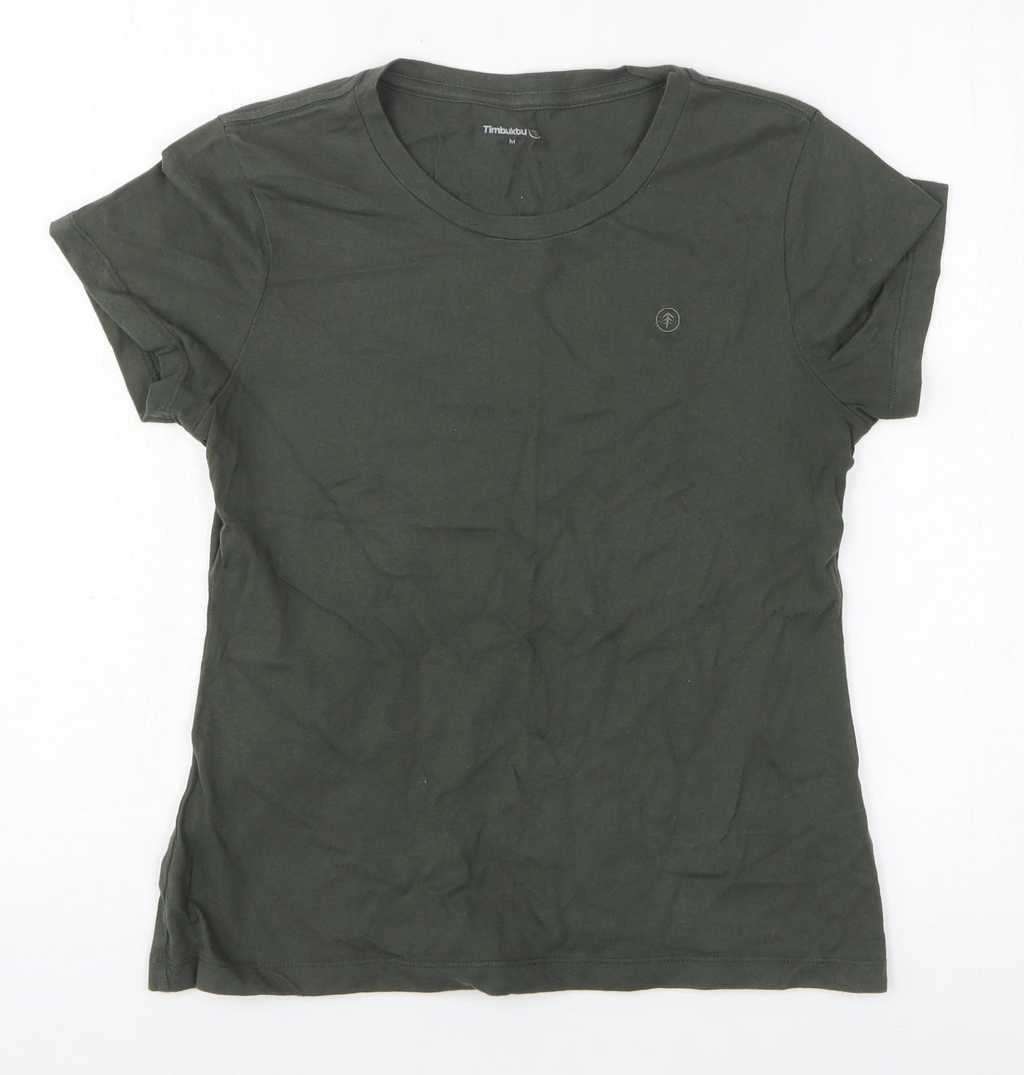 Timbuk2 Mens Green Cotton T-Shirt Size M Round Neck
