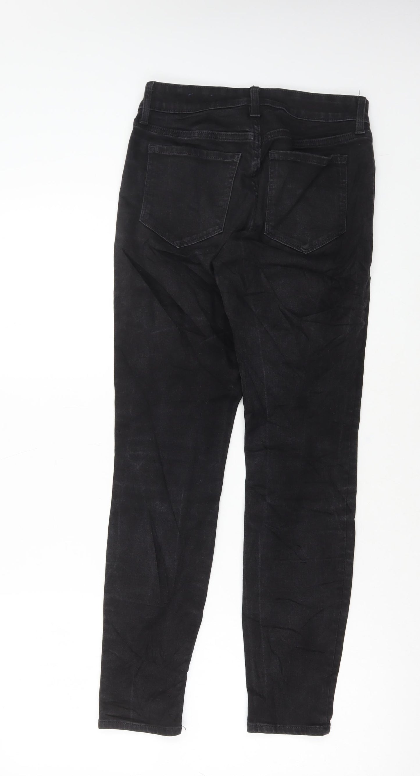 Gap Womens Black Cotton Skinny Jeans Size 26 in L28 in Regular Button