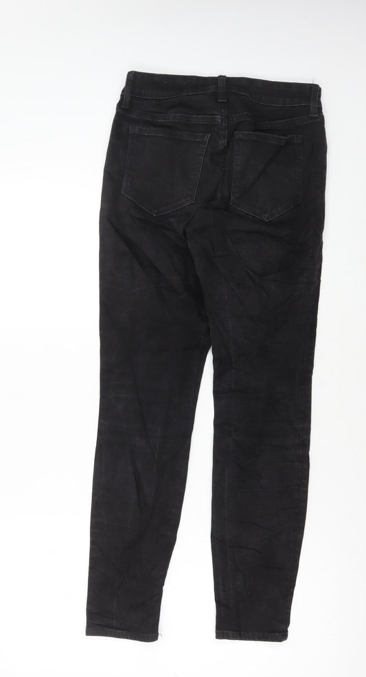 Gap Womens Black Cotton Skinny Jeans Size 26 in L28 in Regular Button