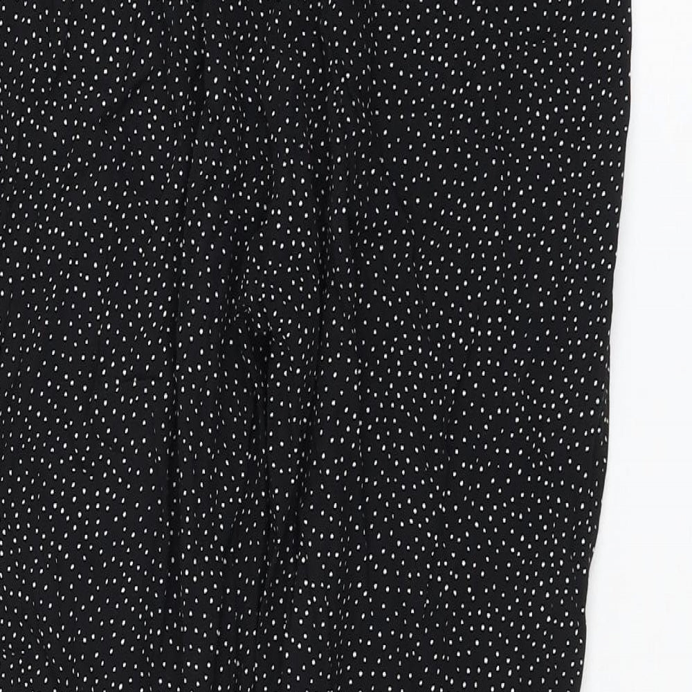 Cooperative Womens Black Polka Dot Viscose Trousers Size XS L26 in Regular Zip