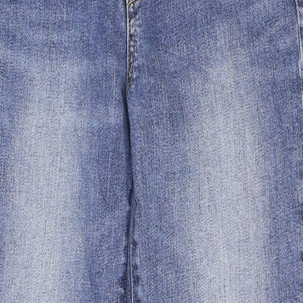Gap Mens Blue Cotton Straight Jeans Size 28 in L27 in Regular Zip