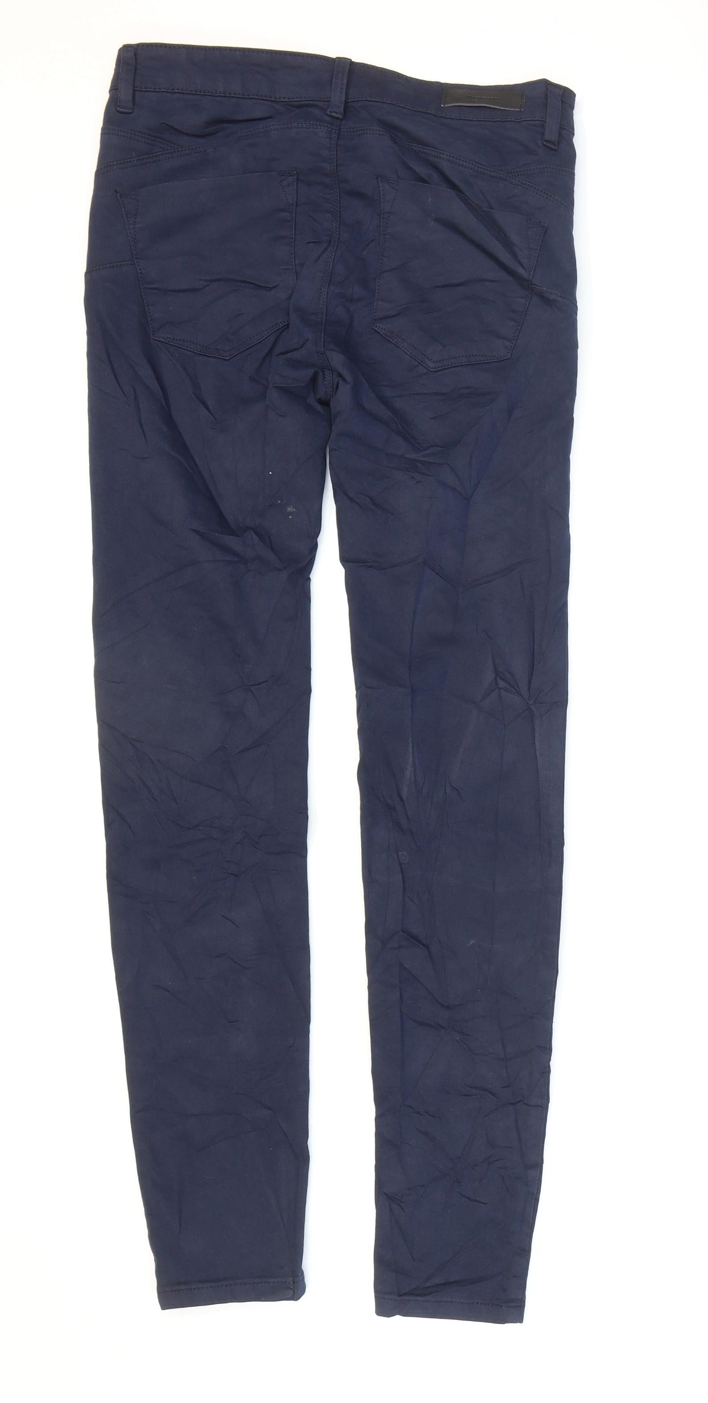 Stradivarius Womens Blue Cotton Skinny Jeans Size 8 L29 in Regular Zip