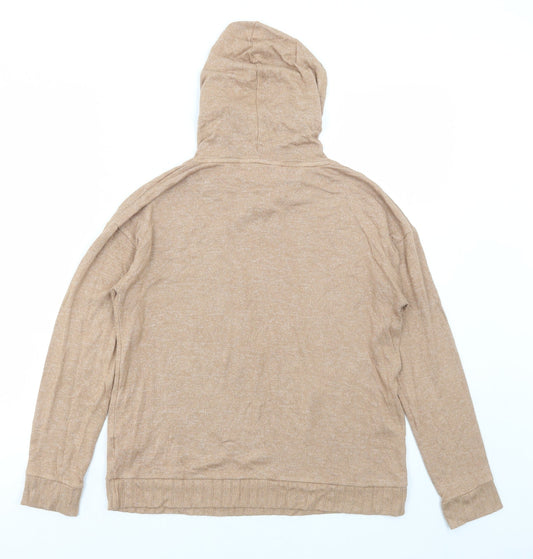 Marks and Spencer Womens Beige Viscose Pullover Hoodie Size 6 Pullover