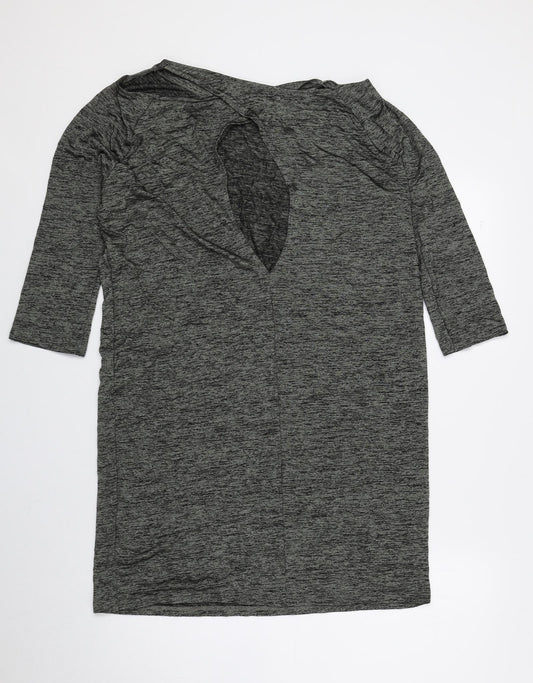 BDG Womens Grey Viscose A-Line Size XS Round Neck Pullover