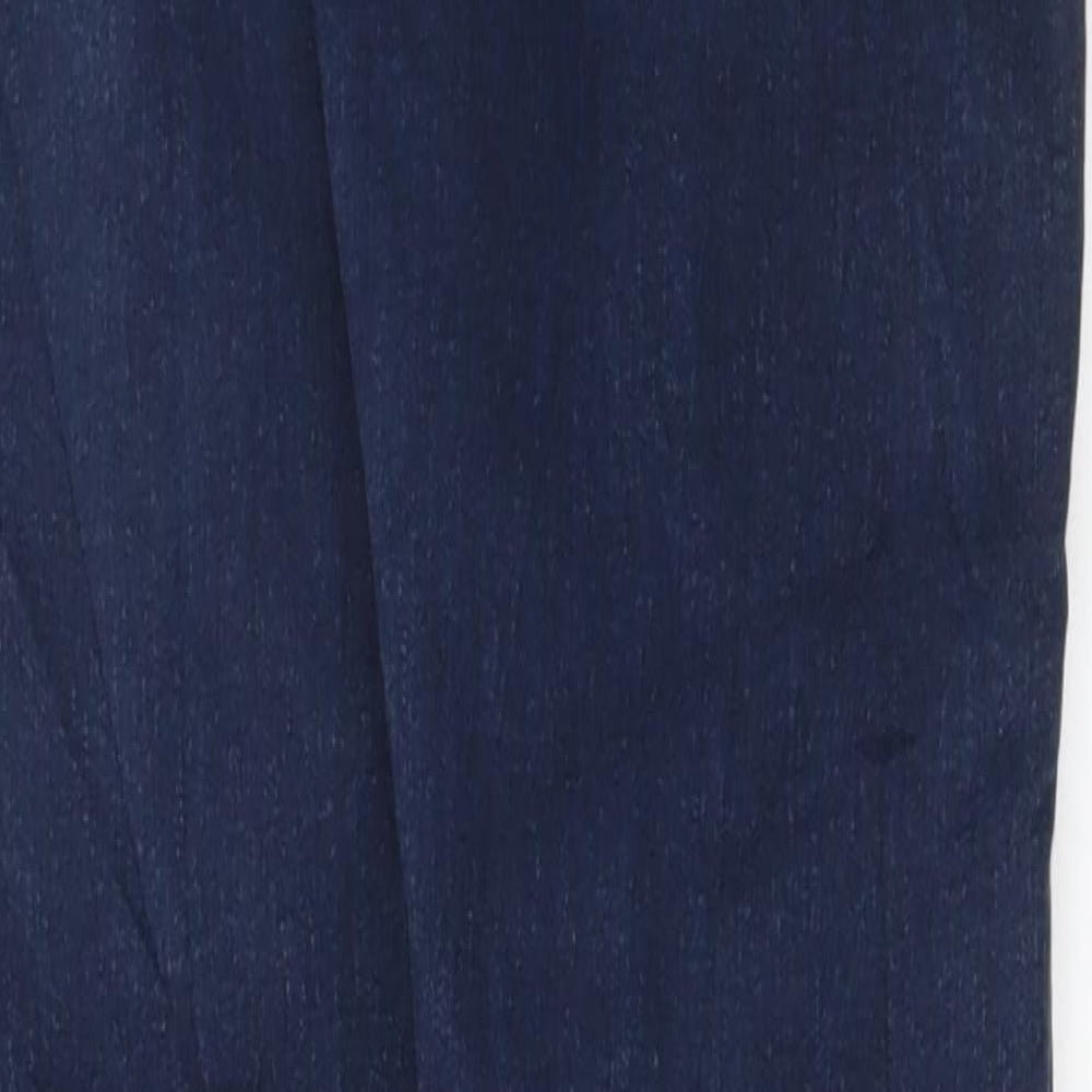 Marks and Spencer Womens Blue Cotton Skinny Jeans Size 8 L30 in Regular Button