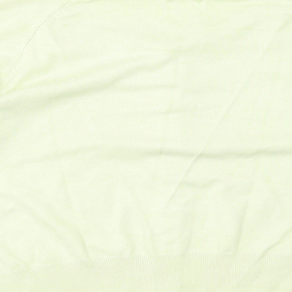 Marks and Spencer Womens Green Acrylic Cardigan Jumper Size 14