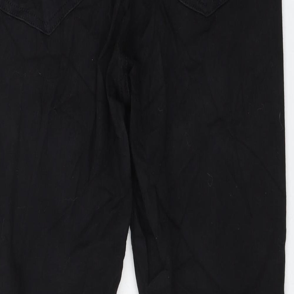 Topshop Womens Black Cotton Skinny Jeans Size 32 in L20.5 in Regular Zip