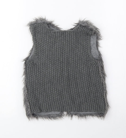 Primark Girls Grey Jacket Size 2-3 Years Pullover