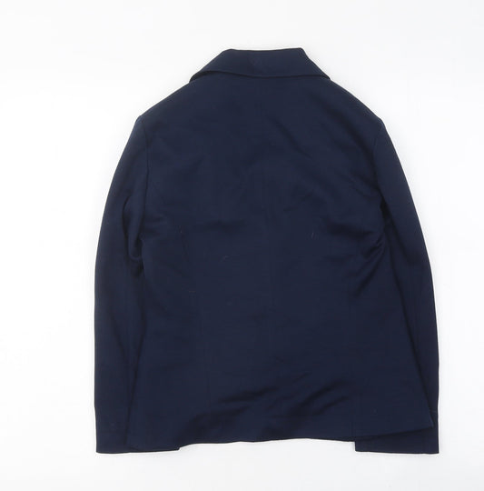 Miss Selfridge Womens Blue Jacket Blazer Size 6 Button