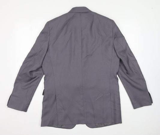 Chaus Womens Grey Jacket Size 10 Button - Blazer