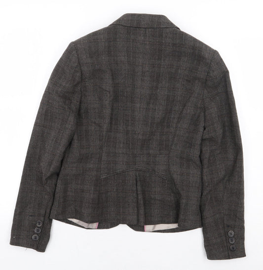 NEXT Womens Grey Kimono Jacket Size 10 Button