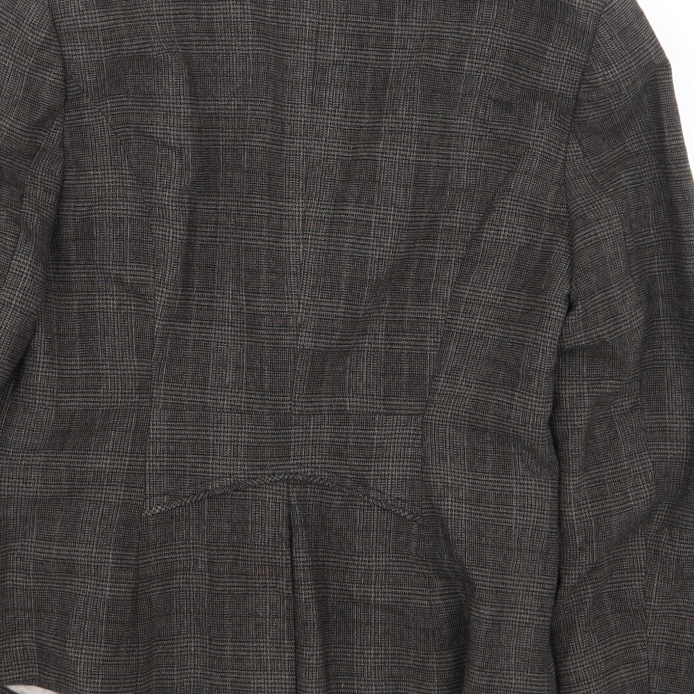 NEXT Womens Grey Kimono Jacket Size 10 Button