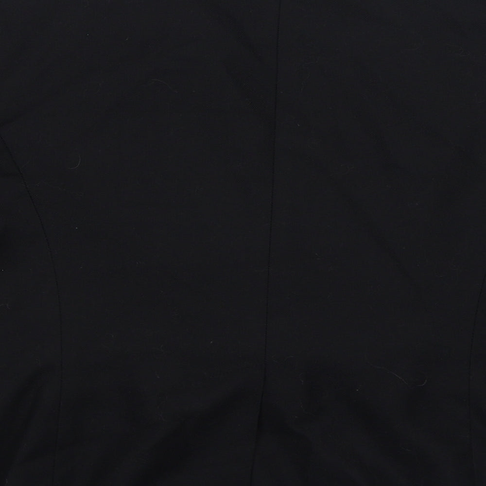 Gap Womens Black Cotton Jacket Blazer Size 12