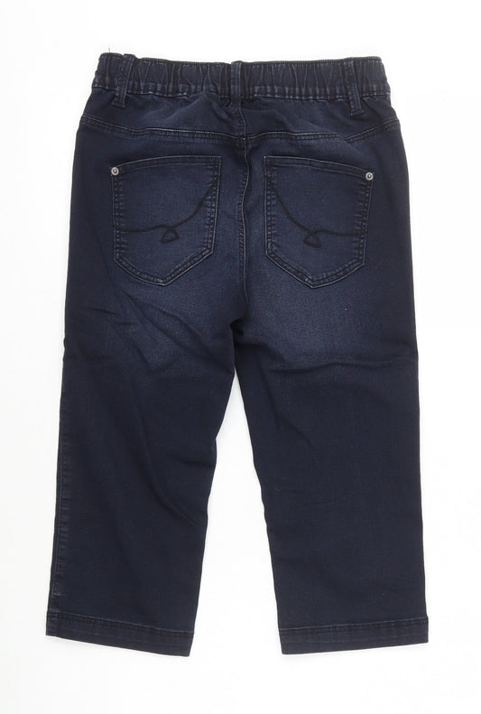 Ms Mode Girls Blue Cotton Straight Jeans Size 14 Years Regular
