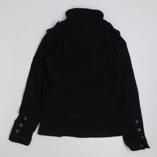 H&M Womens Black Jacket Size 10 Button