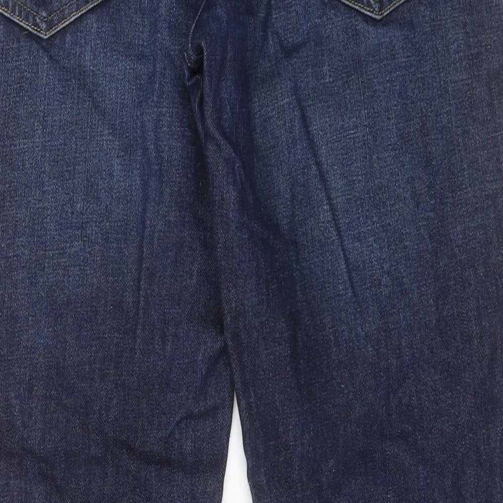 Timberland Mens Blue Cotton Straight Jeans Size 33 in L31 in Regular Button