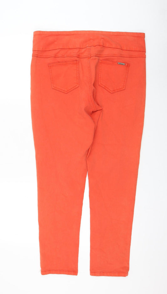 prew Womens Orange Polyester Jegging Jeans Size 34 in L28 in Regular